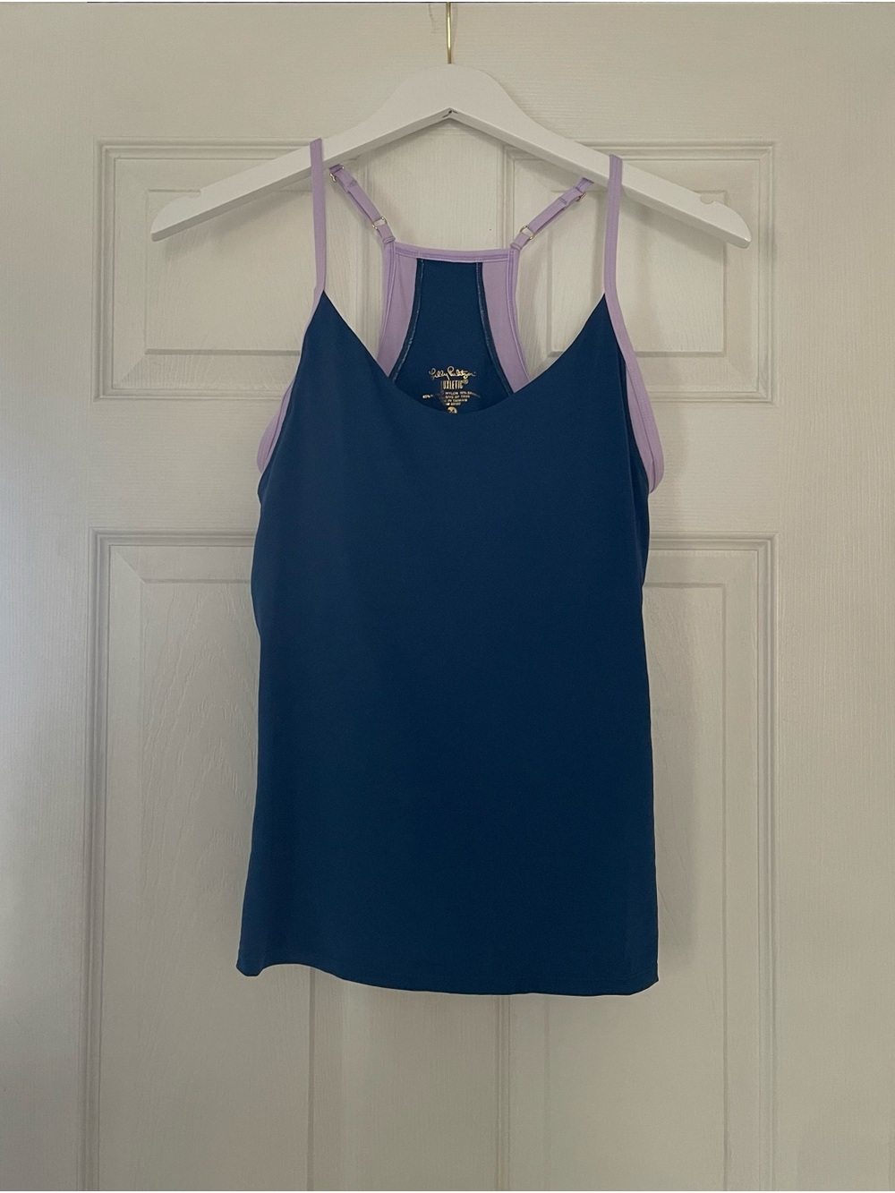 Lilly Pulitzer Navy Tank with Lavender Straps